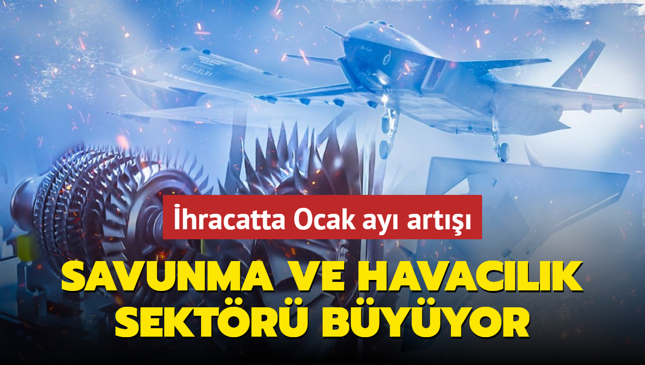 Savunma ve havaclk sektr byyor; ihracatta nceki yla gre yzde 16 art