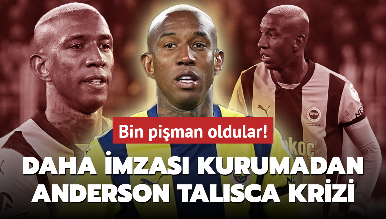 Daha imzas kurumadan Anderson Talisca krizi! Bin piman oldular