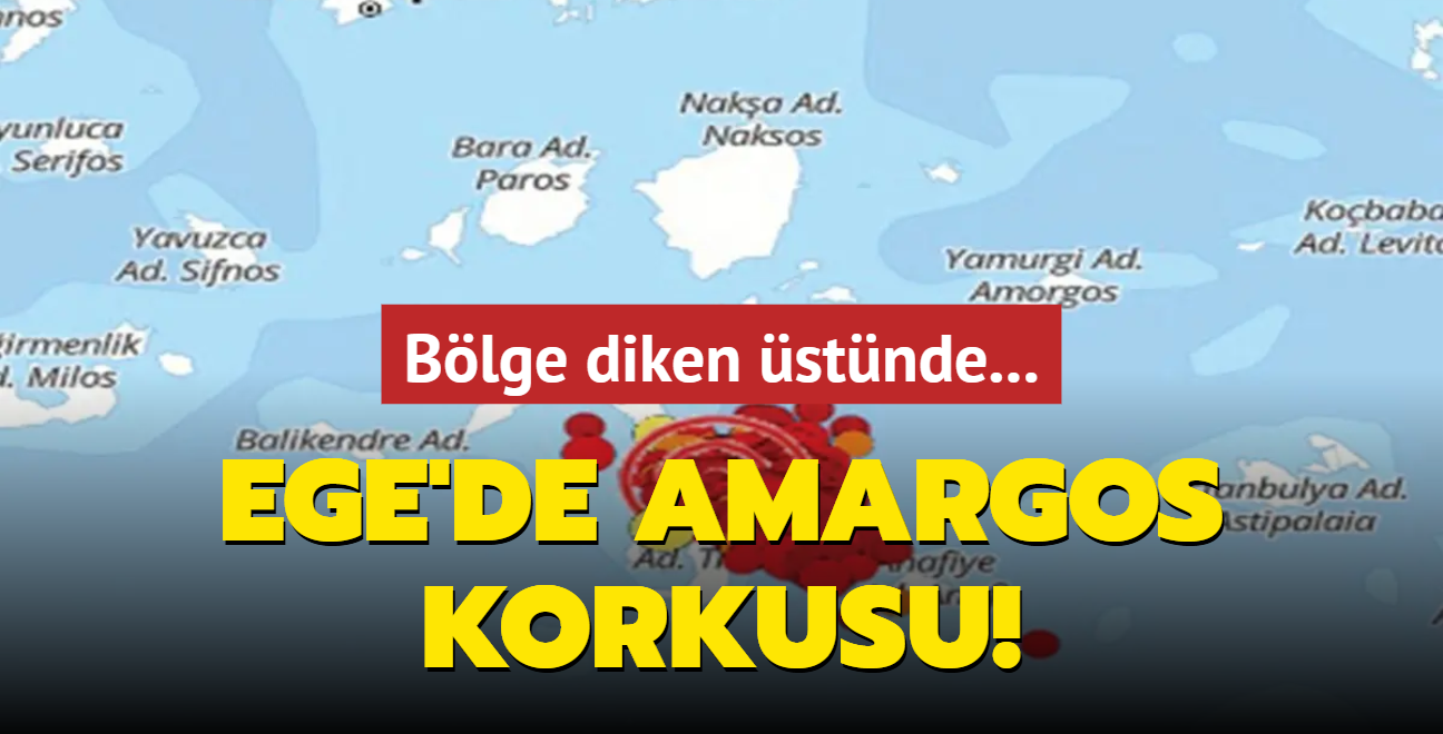 Ege'de Amargos korkusu!