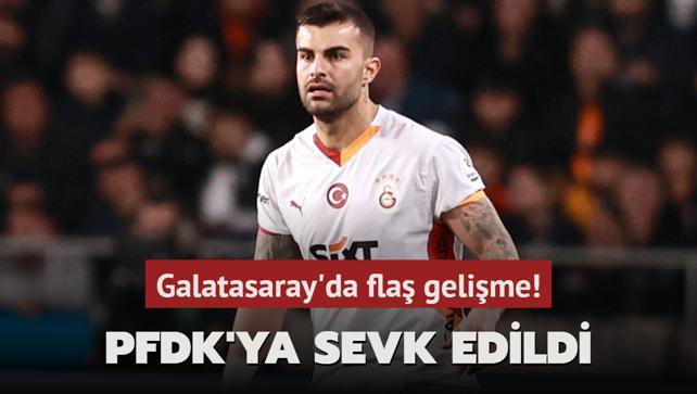 PFDK'ya sevk edildi! Galatasaray'da fla gelime