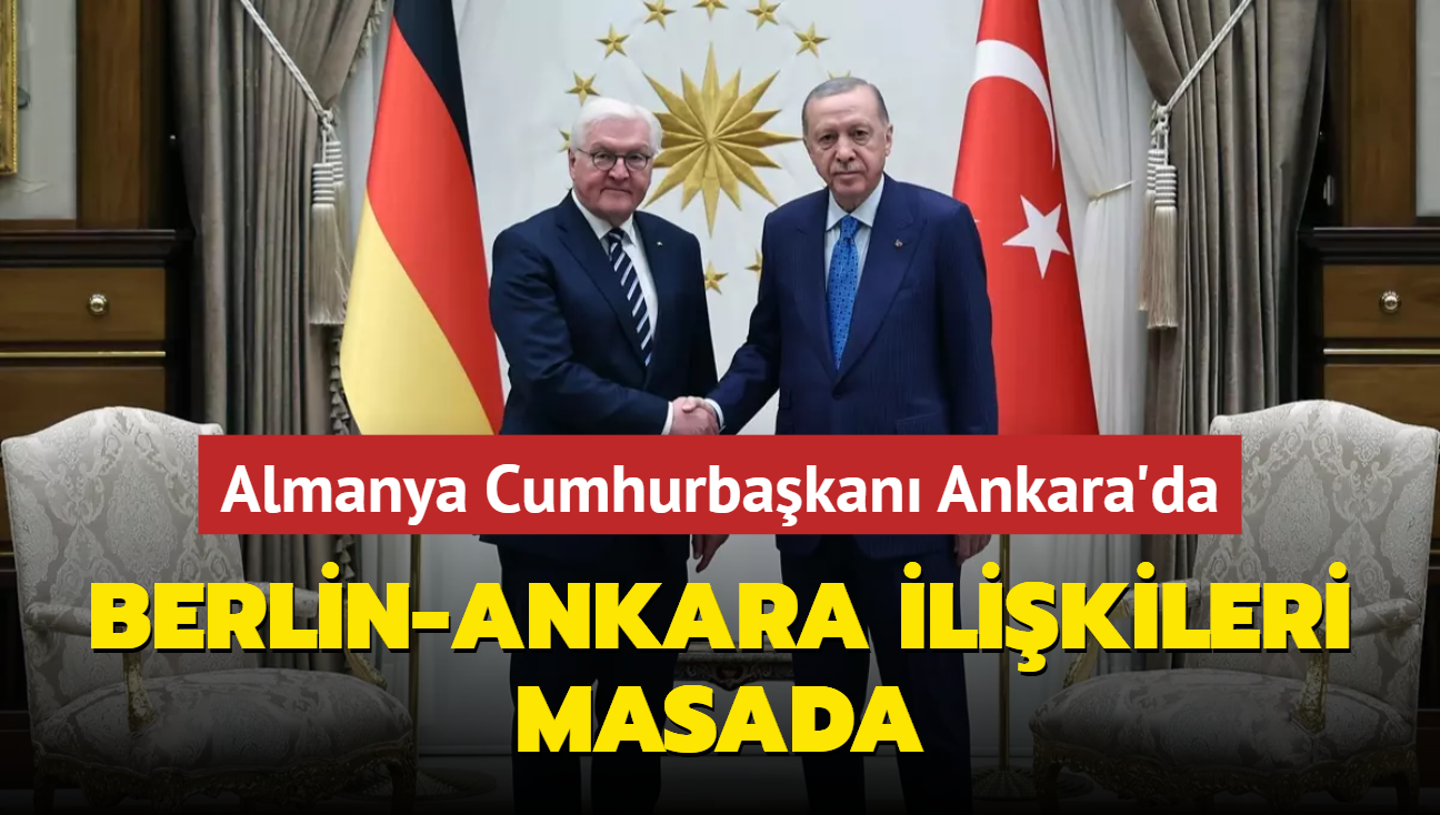 Almanya Cumhurbakan Steinmeier Ankara'da: Betepe'de kritik kabul