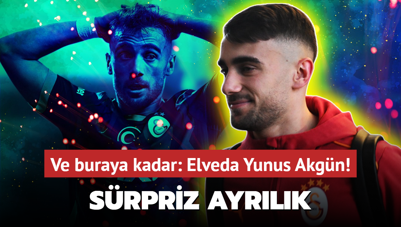 Ve buraya kadar: Elveda Yunus Akgn! Galatasaray'n 11 numaras resmen ayrlyor