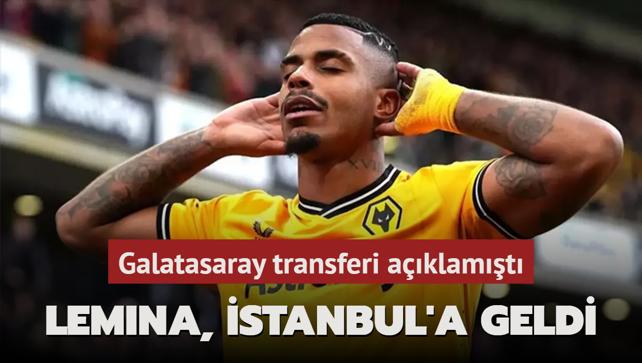 Lemina, stanbul'a geldi! Galatasaray transferi aklamt