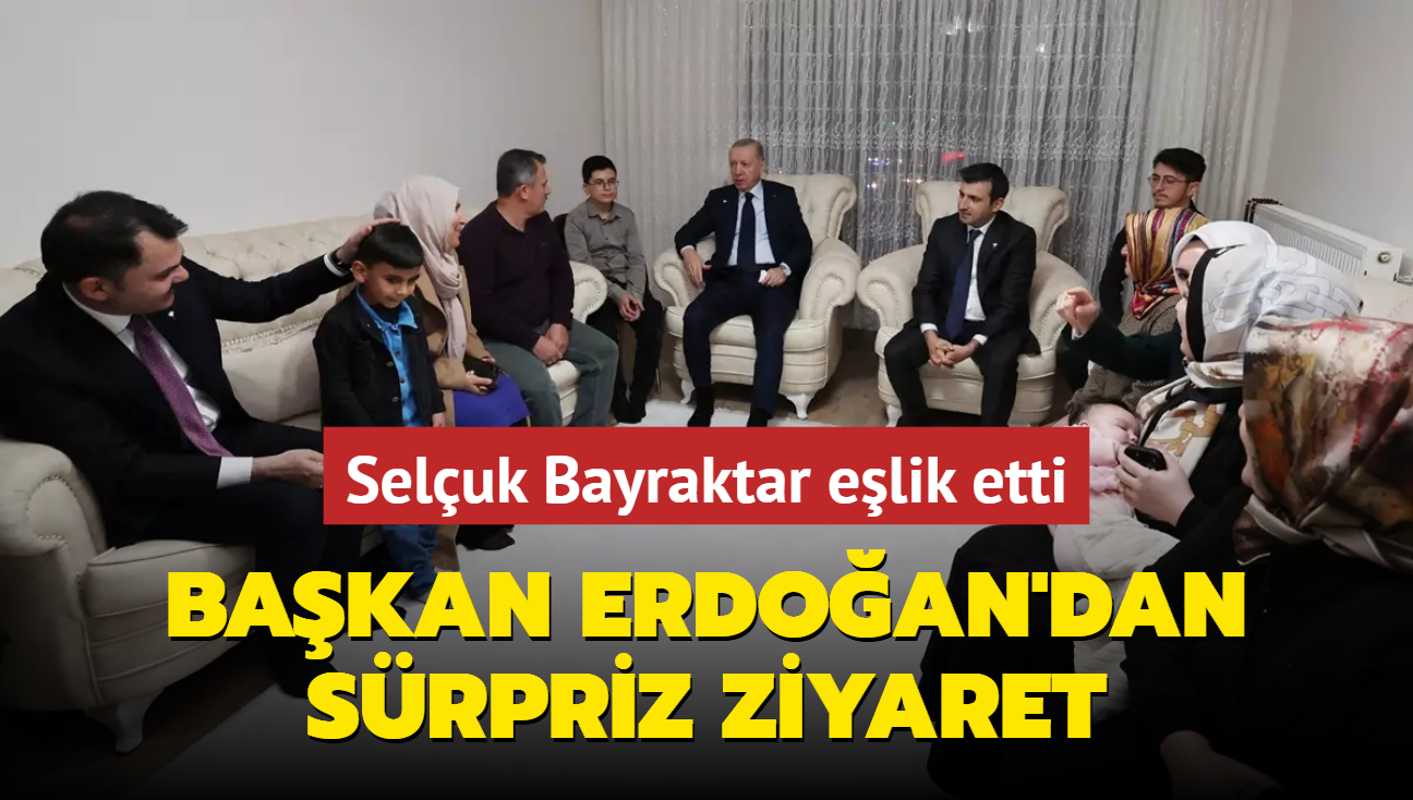 Bakan Erdoan'dan Adyaman'da srpriz ziyaret...  Seluk Bayraktar elik etti