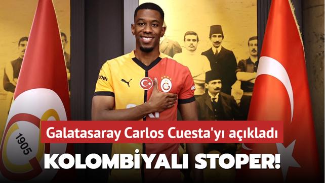 Kolombiyal stoper! Galatasaray Carlos Cuesta'y aklad