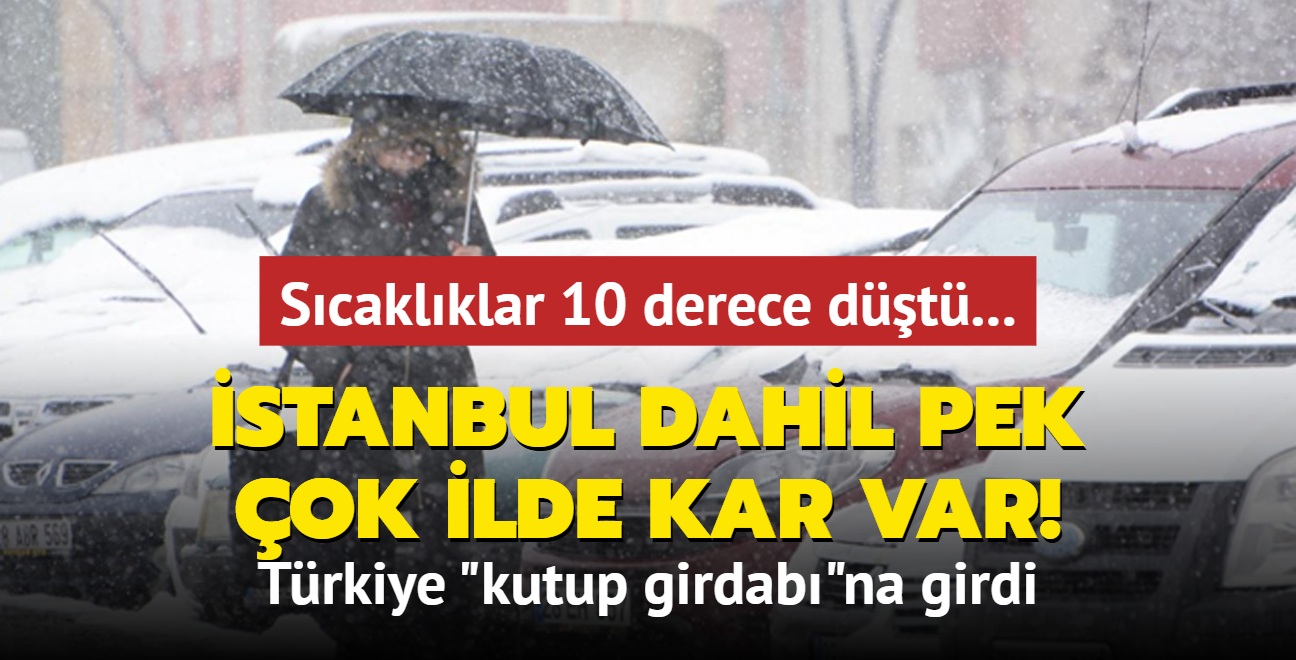 Scaklklar 10 derece dt... stanbul dahil pek ok ilde kar var! Trkiye 'kutup girdab'na girdi