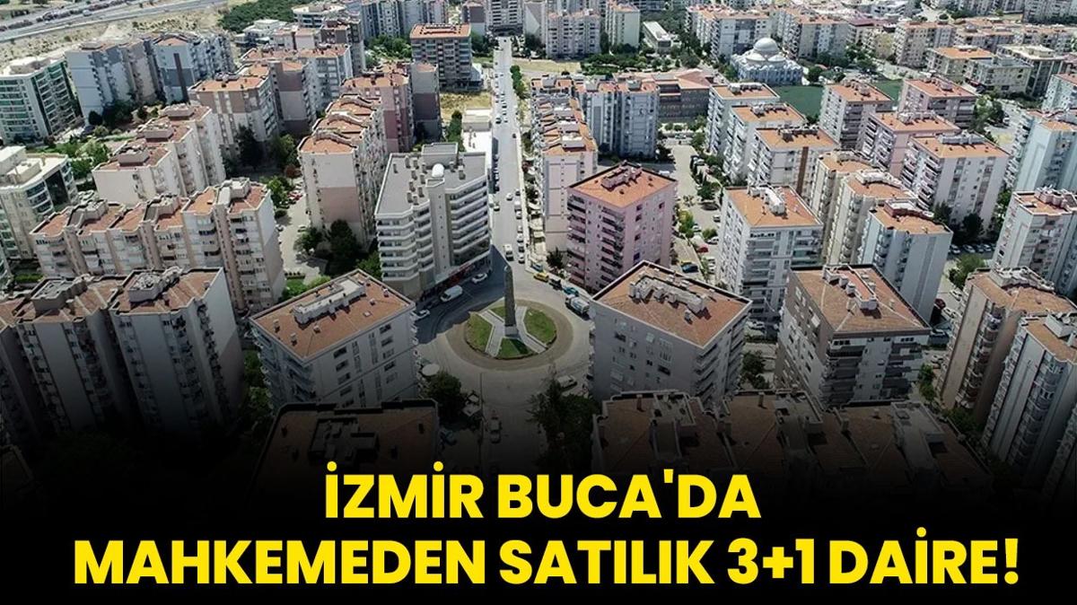 zmir Buca'da mahkemeden satlk 3+1 daire!