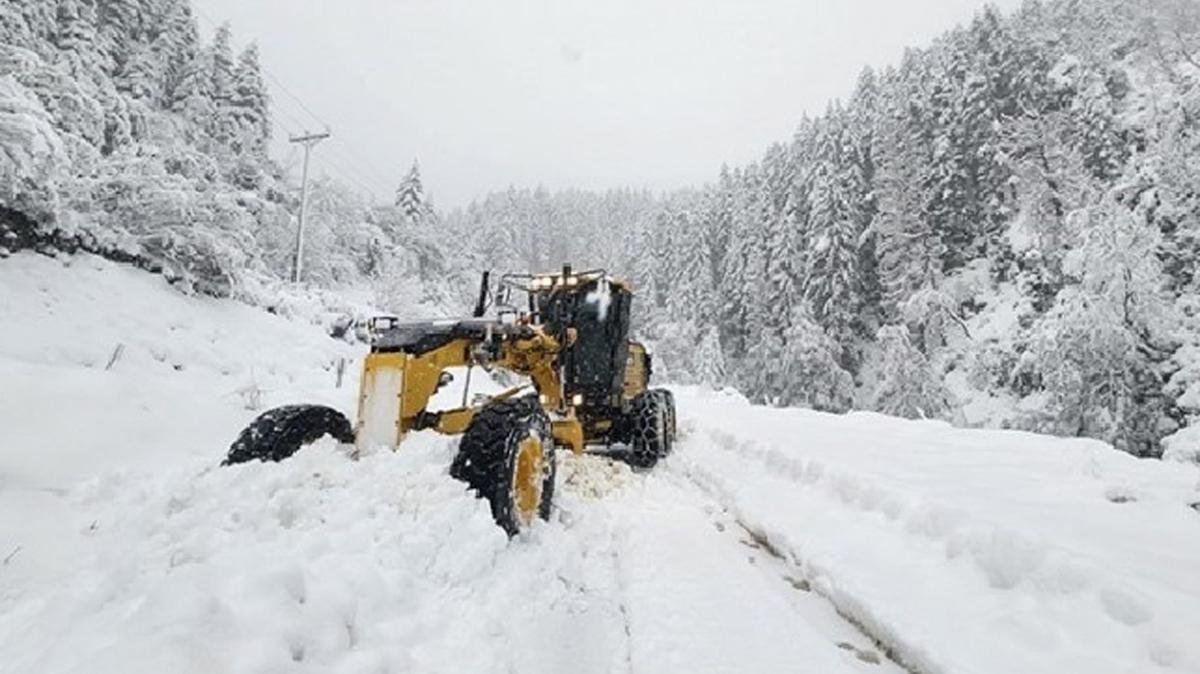 Kar Karadeniz'de etkili oldu: 1028 kye ulam salanamyor