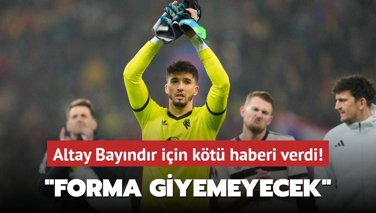 Amorim, Altay Bayndr iin kt haberi verdi! "Forma giyemeyecek"