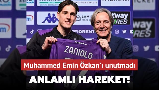 Nicolo Zaniolo'dan anlaml hareket! Depremde hayatn kaybeden Muhammed Emin zkan' unutmad