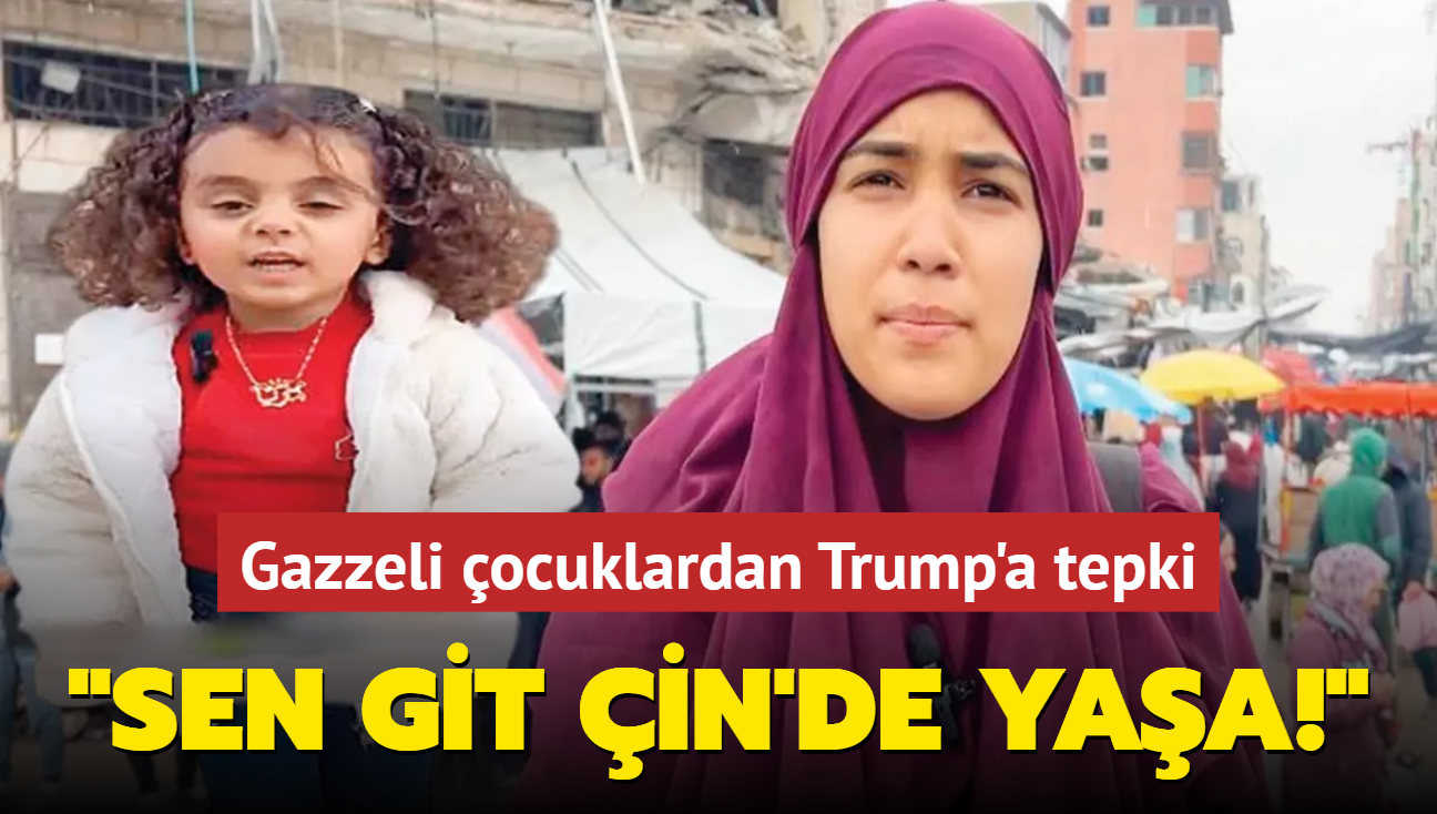 Sen git in'de yaa! Gazzeli ocuklardan Trump'a tepki