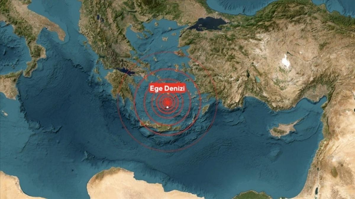 Ege Denizi sallanmaya devam ediyor; 4.8 byklnde deprem