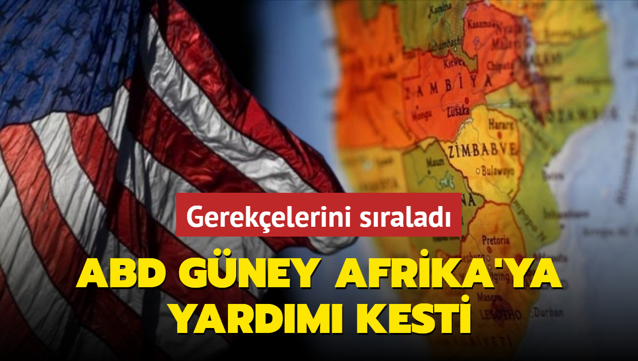 ABD Gney Afrika'ya yardm kesti: Gerekelerini sralad