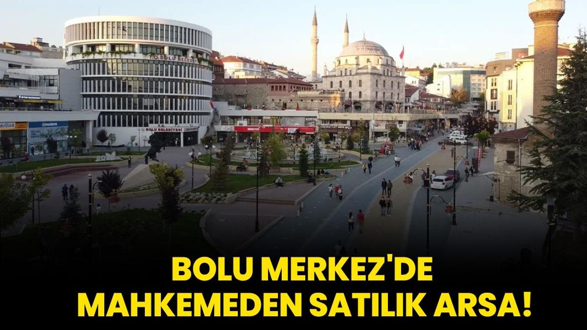 Bolu Merkez'de mahkemeden satlk arsa!