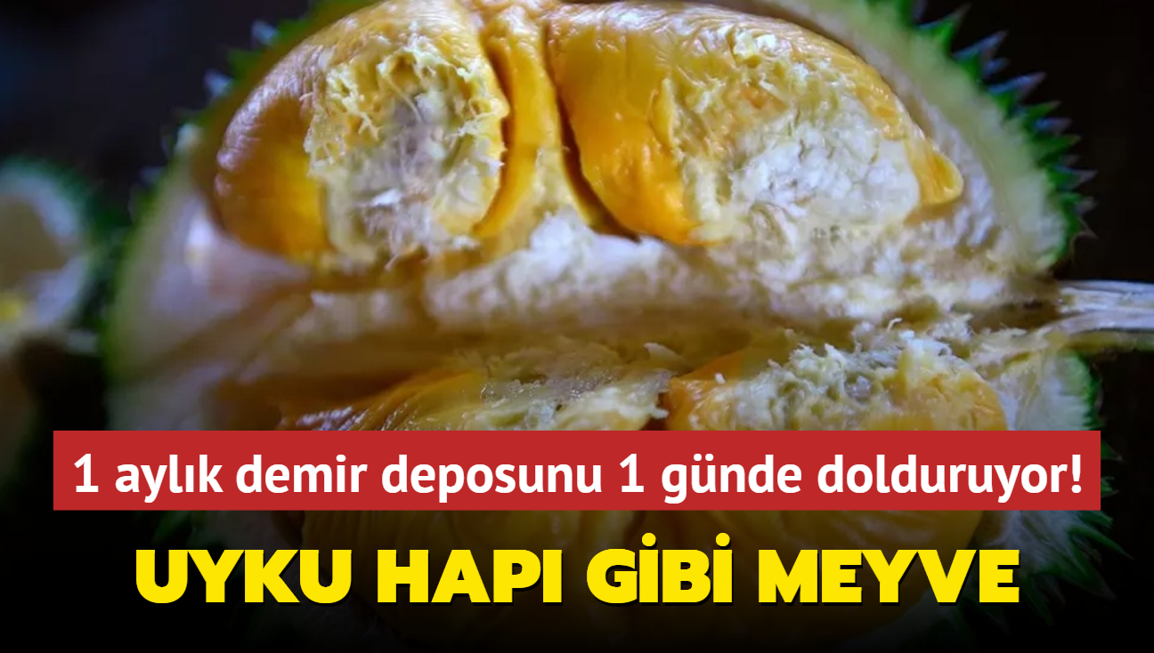 1 aylk demir deposunu 1 gnde dolduruyor! Uyku hap gibi meyve...