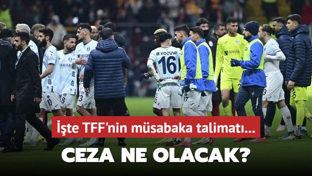 Ceza ne olacak" te TFF'nin msabaka talimat...