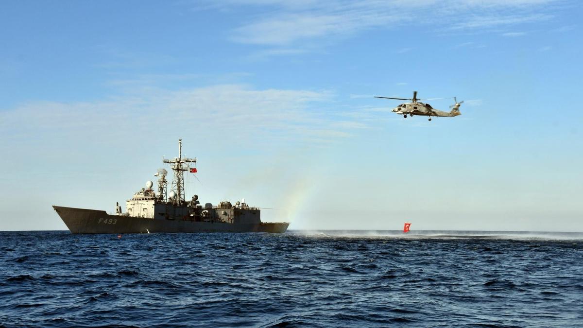 TCG Gelibolu frkateyni Libya aklarnda eitimler gerekletirdi