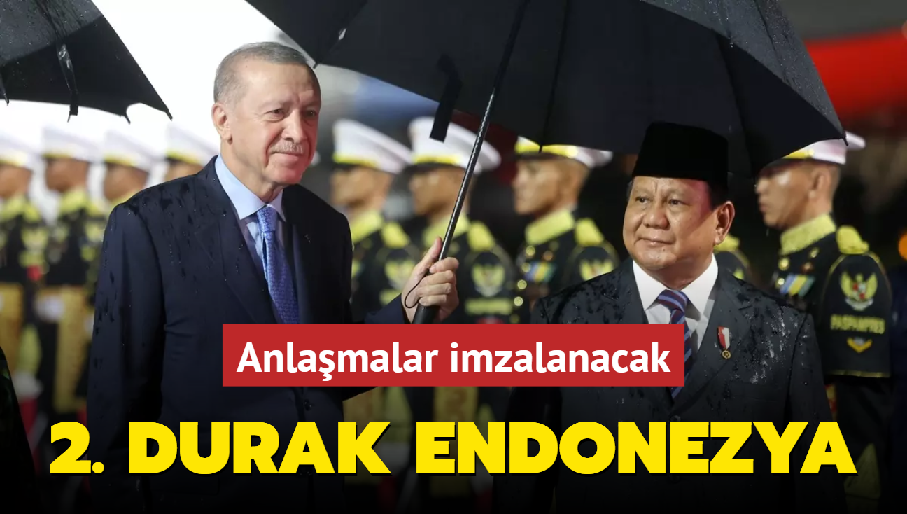 Bakan Erdoan Asya'daki 2. dura Endonezya'da