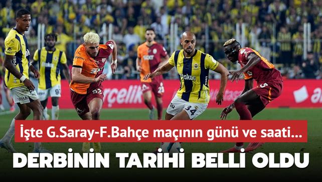 Dev derbinin tarihi belli oldu! te Galatasaray-Fenerbahe mann gn ve saati...