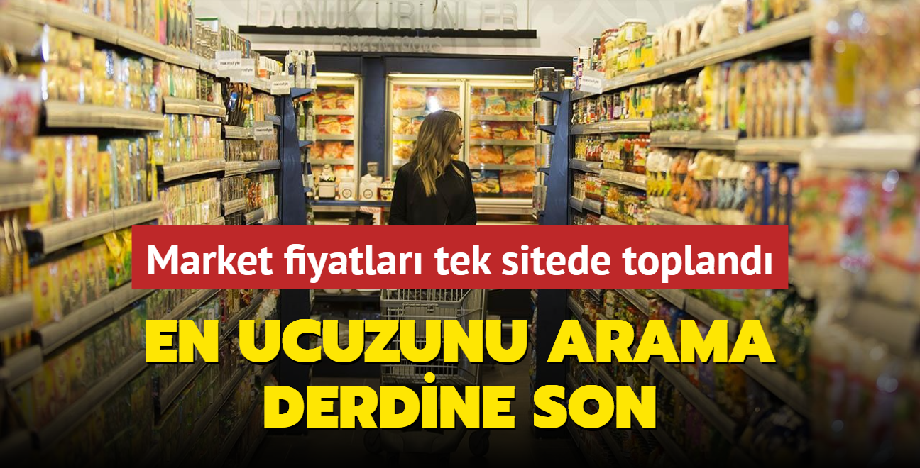 En ucuzunu arama derdine son... Market fiyatlar tek sitede topland