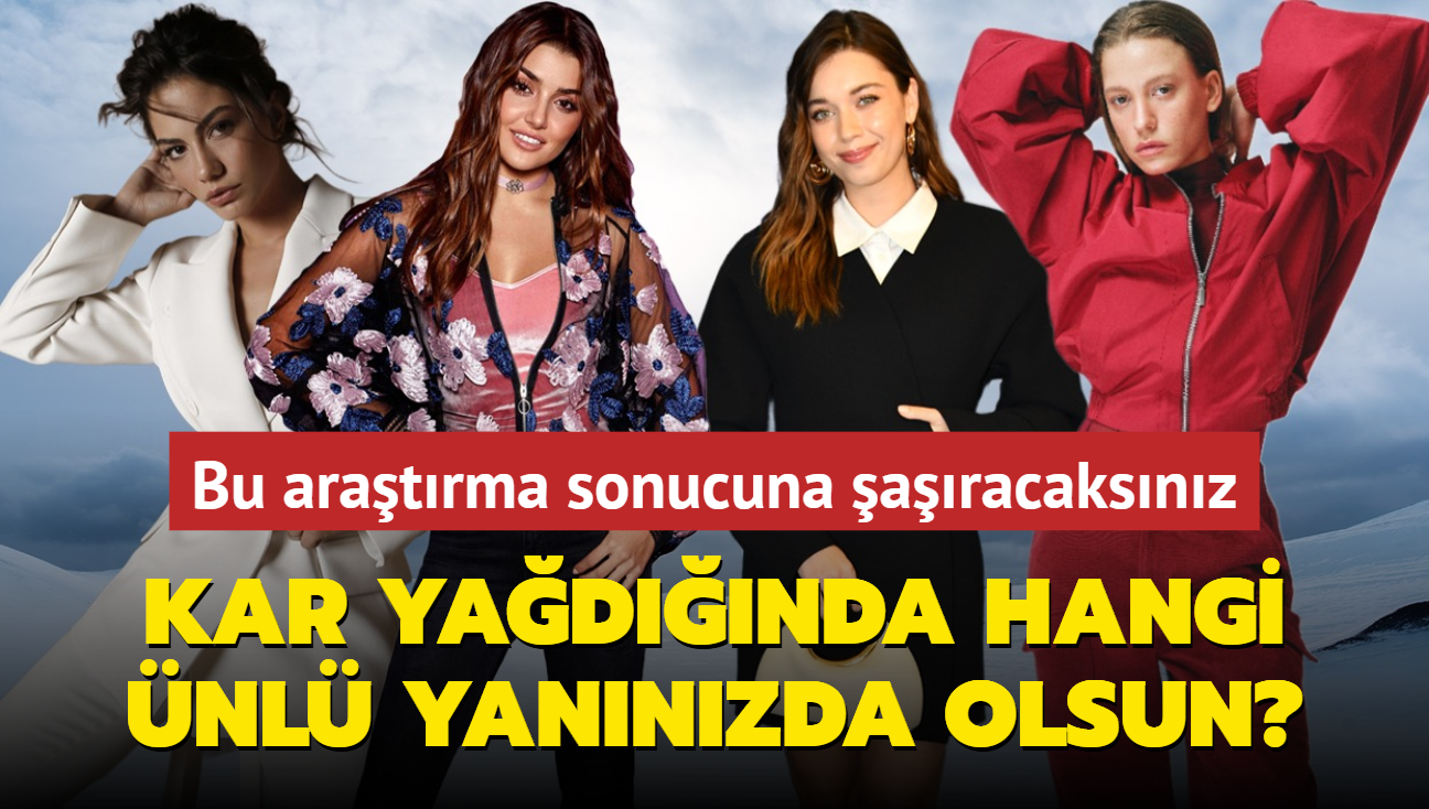 Kar yağdığında hangi ünlüyü yanınızda görmek istersiniz? Araştırma yapıldı, bu sonuca şaşıracaksınız!