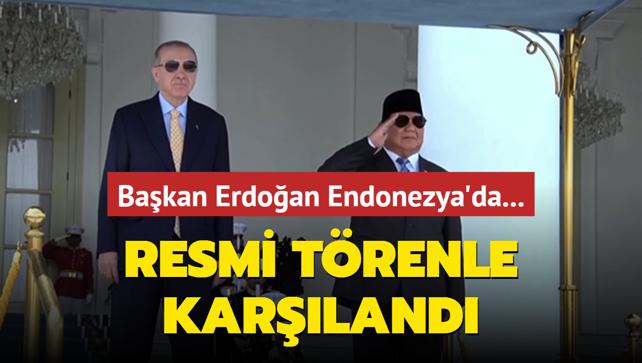 Bakan Erdoan Endonezya'da... Resmi trenle karland