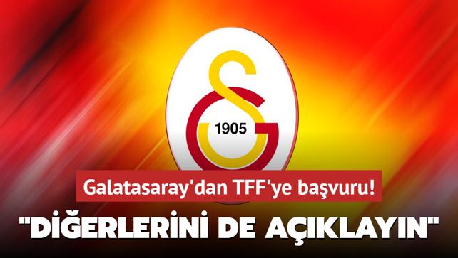 Galatasaray'dan TFF'ye bavuru! "Dier 46 pozisyonu da aklayn"