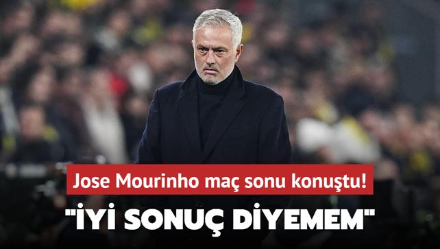 Jose Mourinho ma sonu konutu! "yi sonu diyemem"