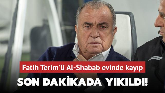 Son dakikada ykld! Fatih Terim'li Al-Shabab evinde kayp