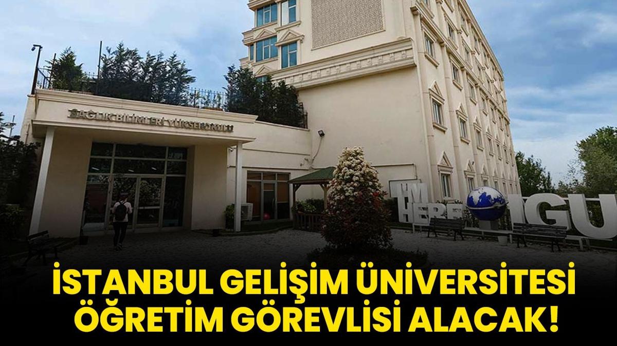 stanbul Geliim niversitesi retim Grevlisi alacak!