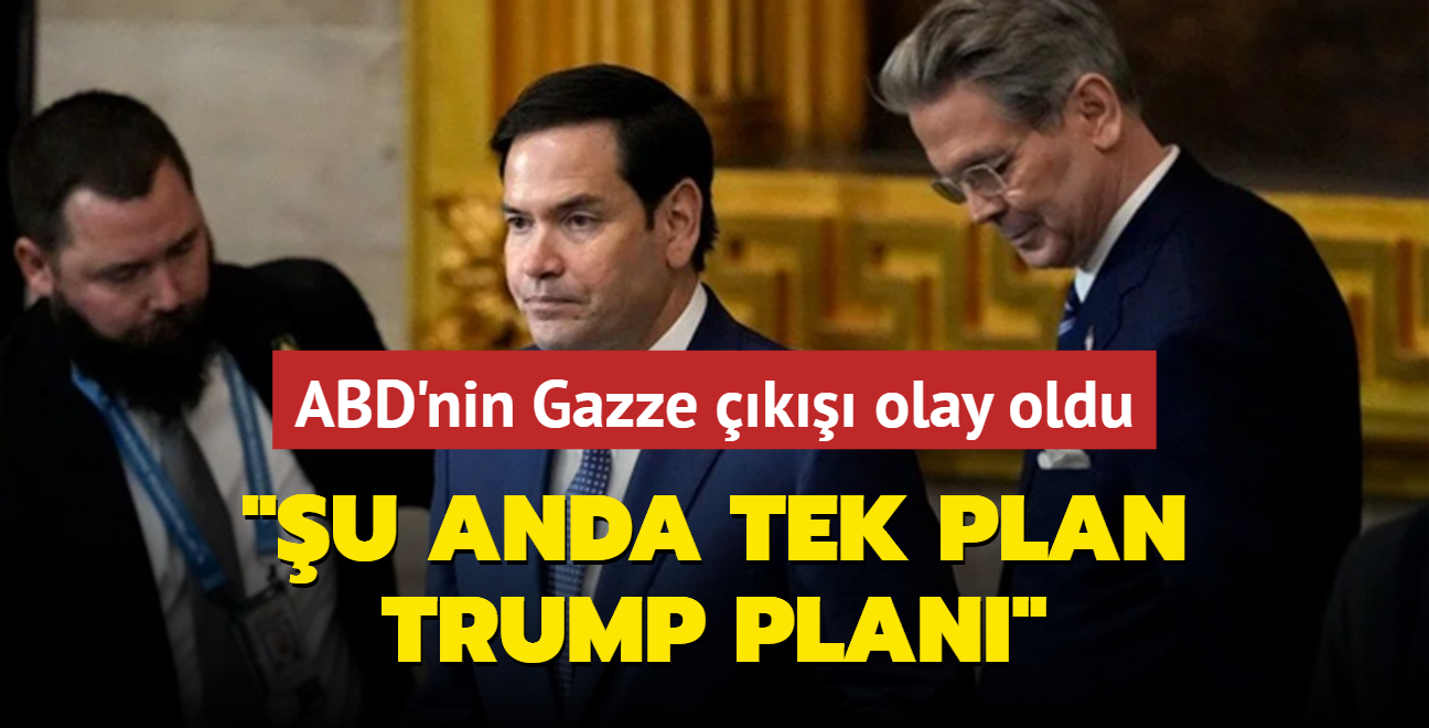 ABD'nin Gazze k olay oldu: u anda tek plan Trump plan