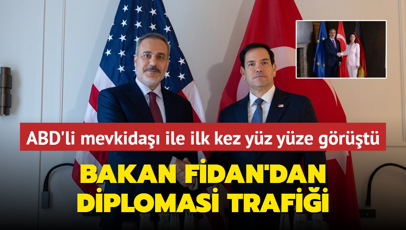 Mnih'te diplomasi trafii! Bakan Fidan, Alman, ABD ve ngiliz mevkidalar ile grt 