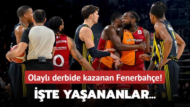 Olayl derbide kazanan Fenerbahe! te yaananlar...