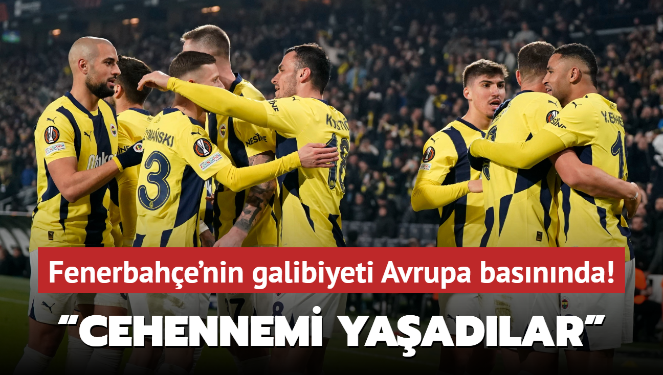 Fenerbahe'nin Anderlecht galibiyeti Avrupa basnnda! Cehennemi yaadlar