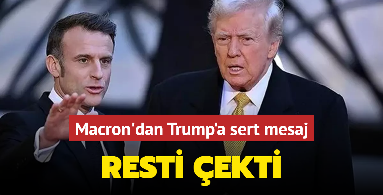 Fransa resti ekti... Macron'dan Trump'a sert mesaj