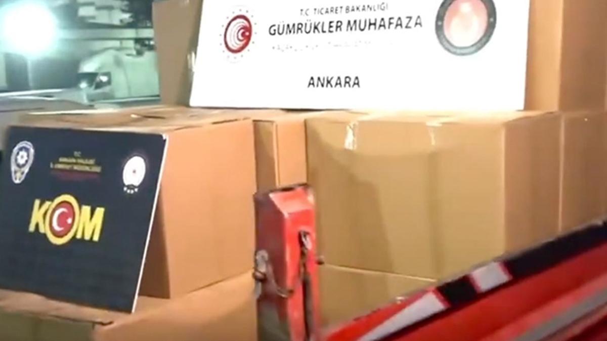 Ankara ve Sakarya'da makaron ve kaak sigara operasyonlar