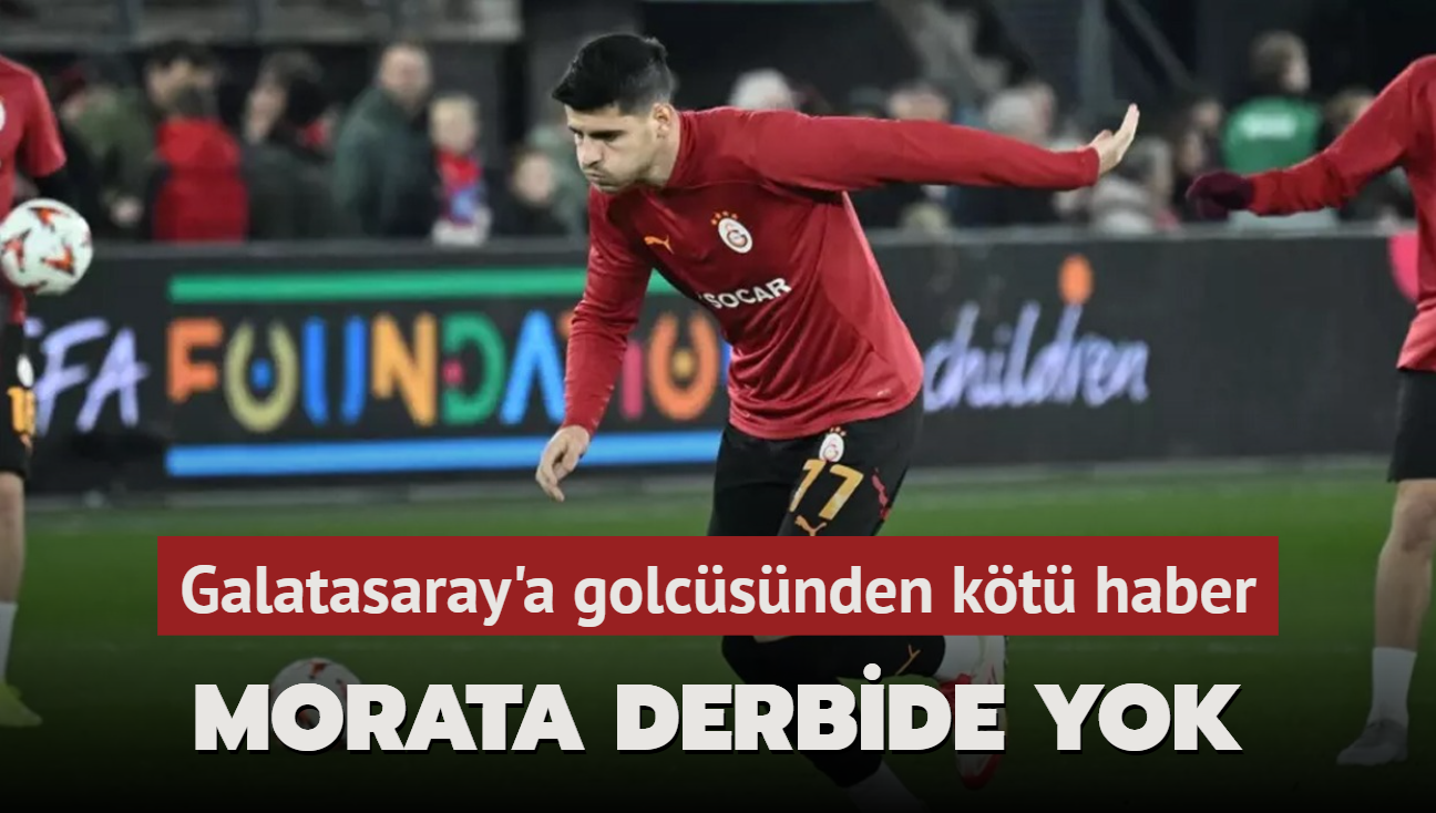 Alvaro Morata derbide yok