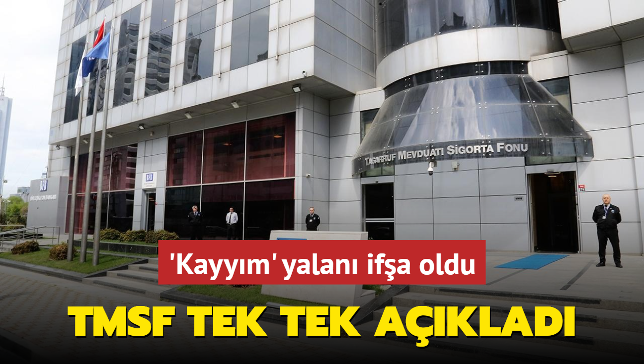 'Kayym' yalan ifa oldu... TMSF tek tek aklad