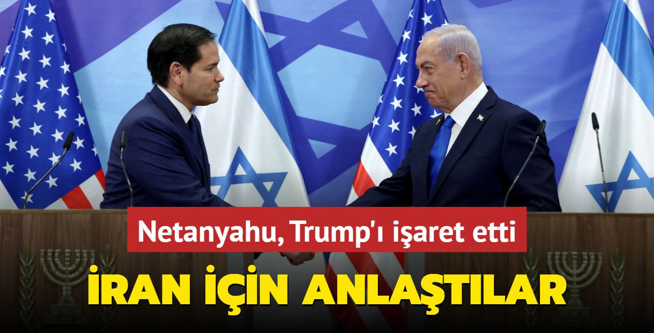 Netanyahu, Trump' iaret etti! ran iin anlatlar