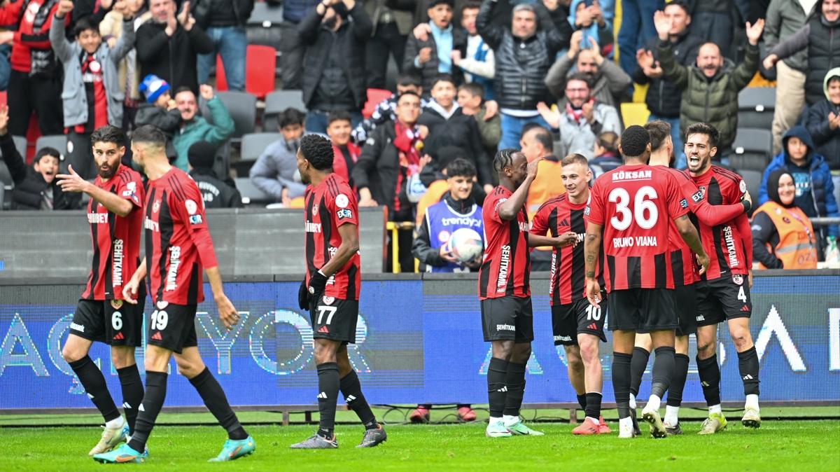 Gaziantep FK'dan i sahada 7. galibiyet