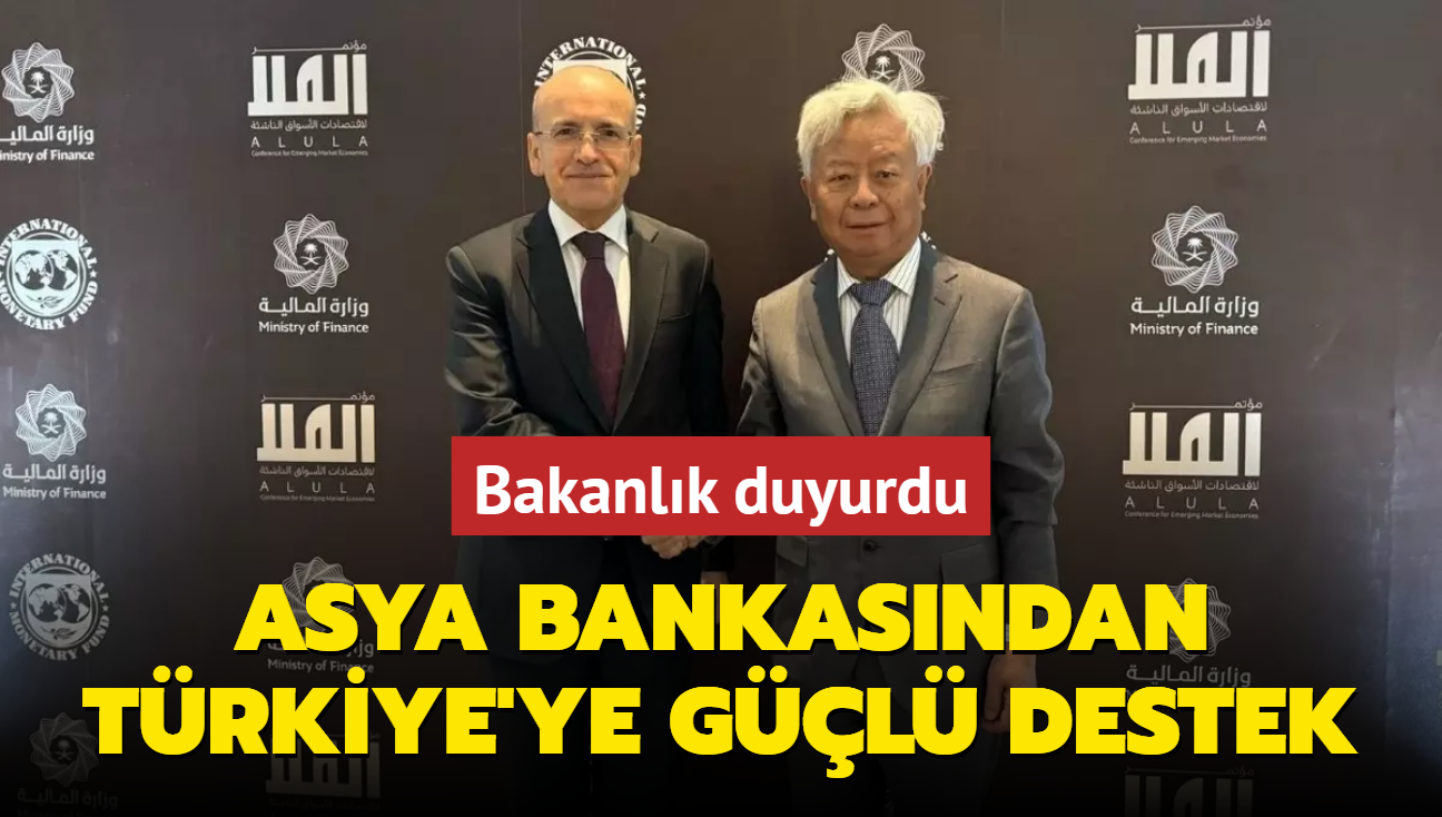 Asya Altyap Yatrm Bankas'ndan Trkiye'ye gl destek