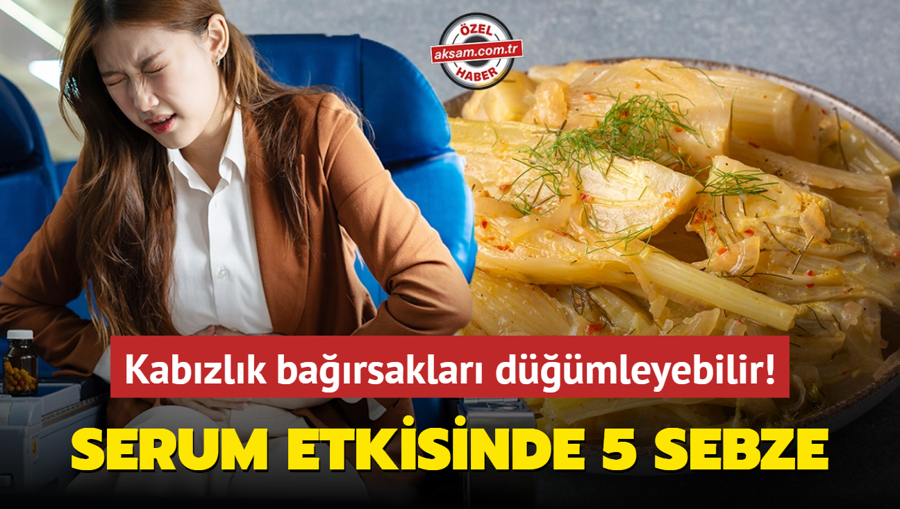 Kabzlk barsaklar dmleyebilir! Serum etkisinde 5 sebze sorunu zyor