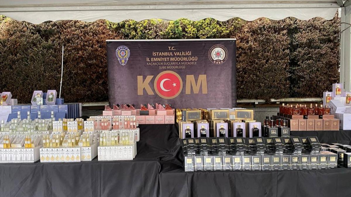 stanbul'da 167 bin 924 ie kaak parfm ele geirildi