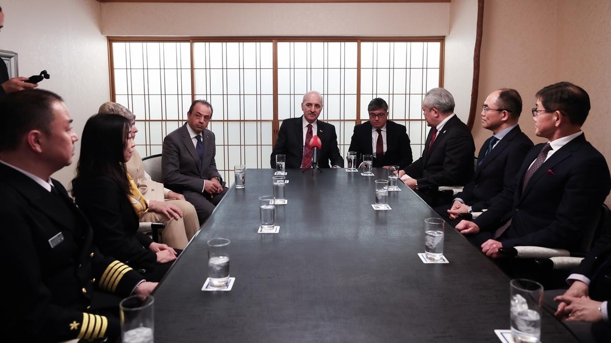 TBMM Bakan Kurtulmu 6 ubat depremlerinde yardm elini uzatan Japon ekip ile bulutu