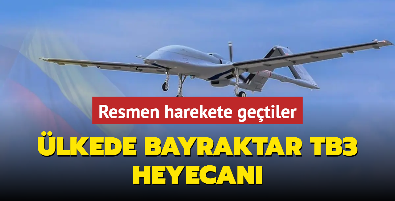 lkede Bayraktar TB3 heyecan... Resmen harekete getiler