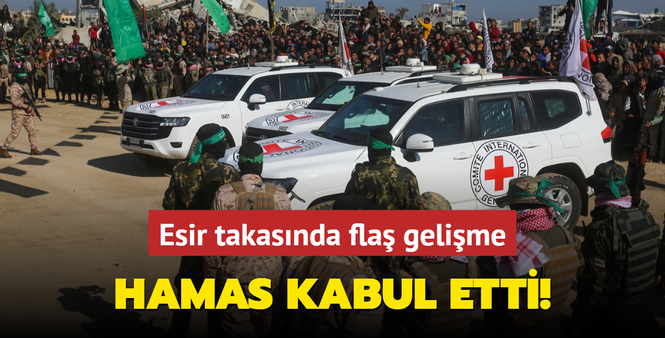 Esir takasnda fla gelime... Hamas kabul etti!