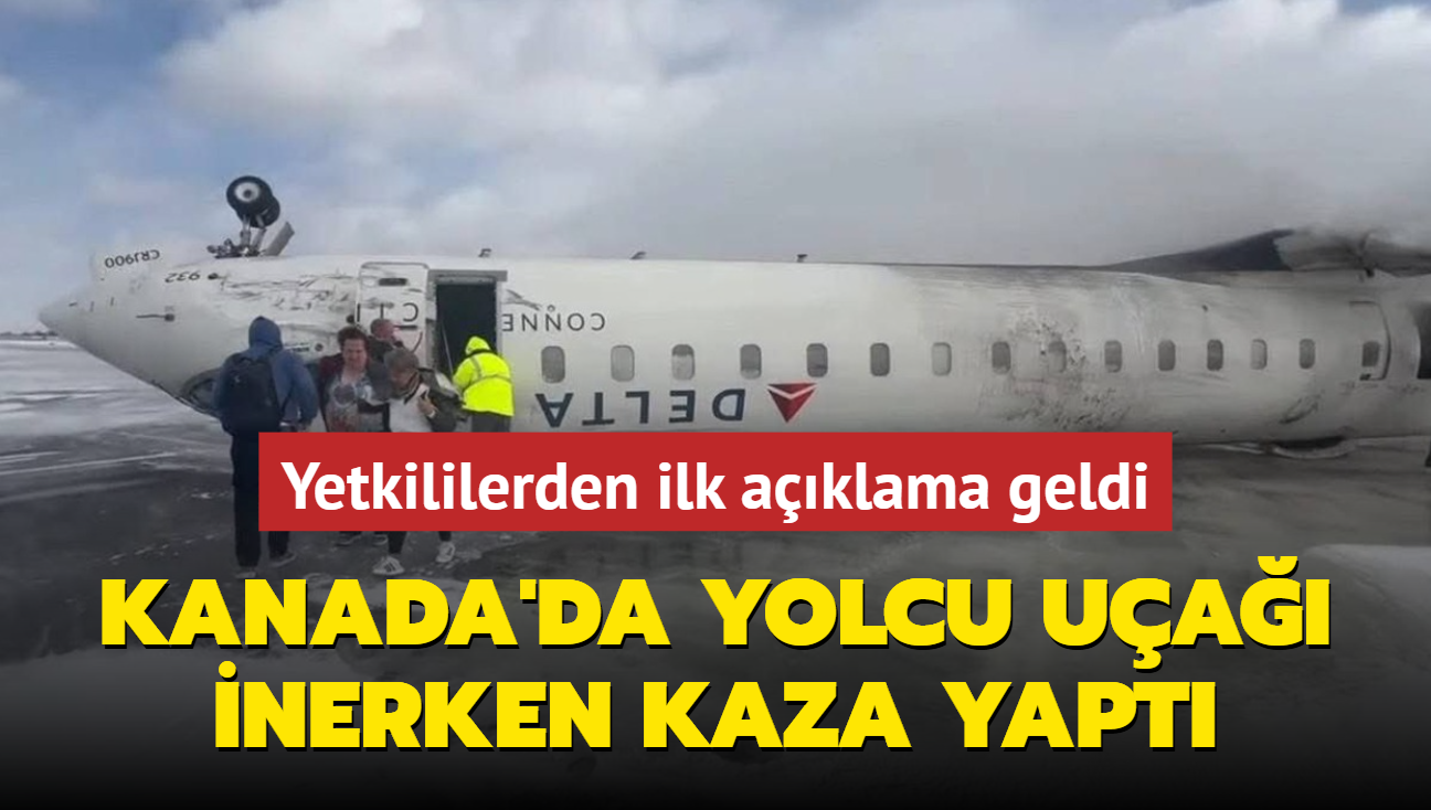 Kanada'da yolcu ua ini srasnda kaza yapt