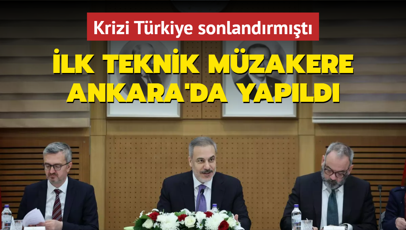 Krizi Trkiye sonlandrmt: lk teknik mzakere Ankara'da yapld