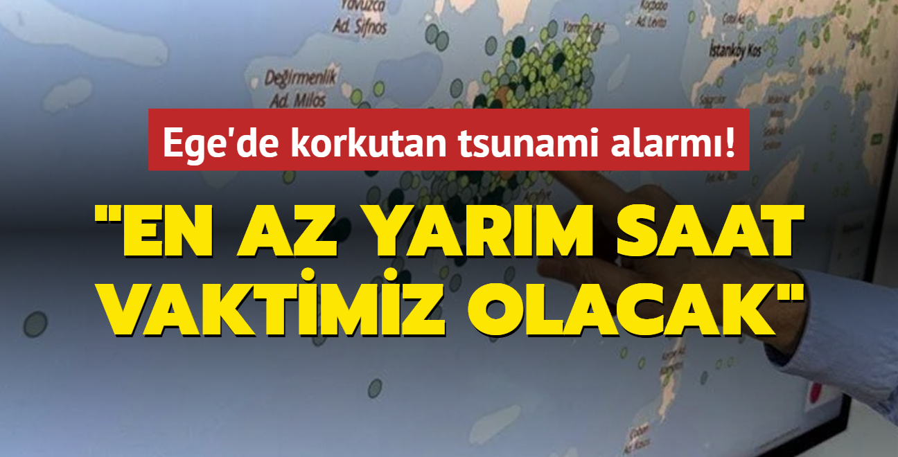 Ege'de korkutan tsunami alarm: En az yarm saat vaktimiz olacak