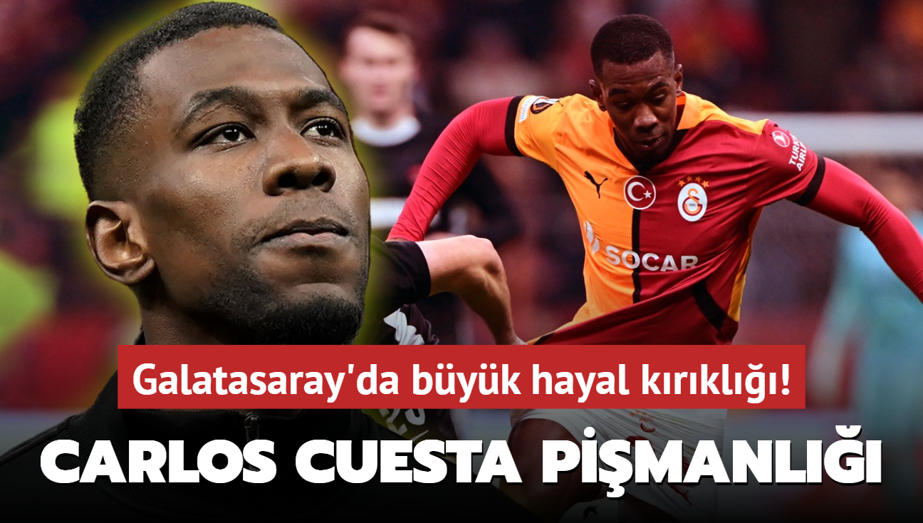 Carlos Cuesta pimanl! Galatasaray'da byk hayal krkl